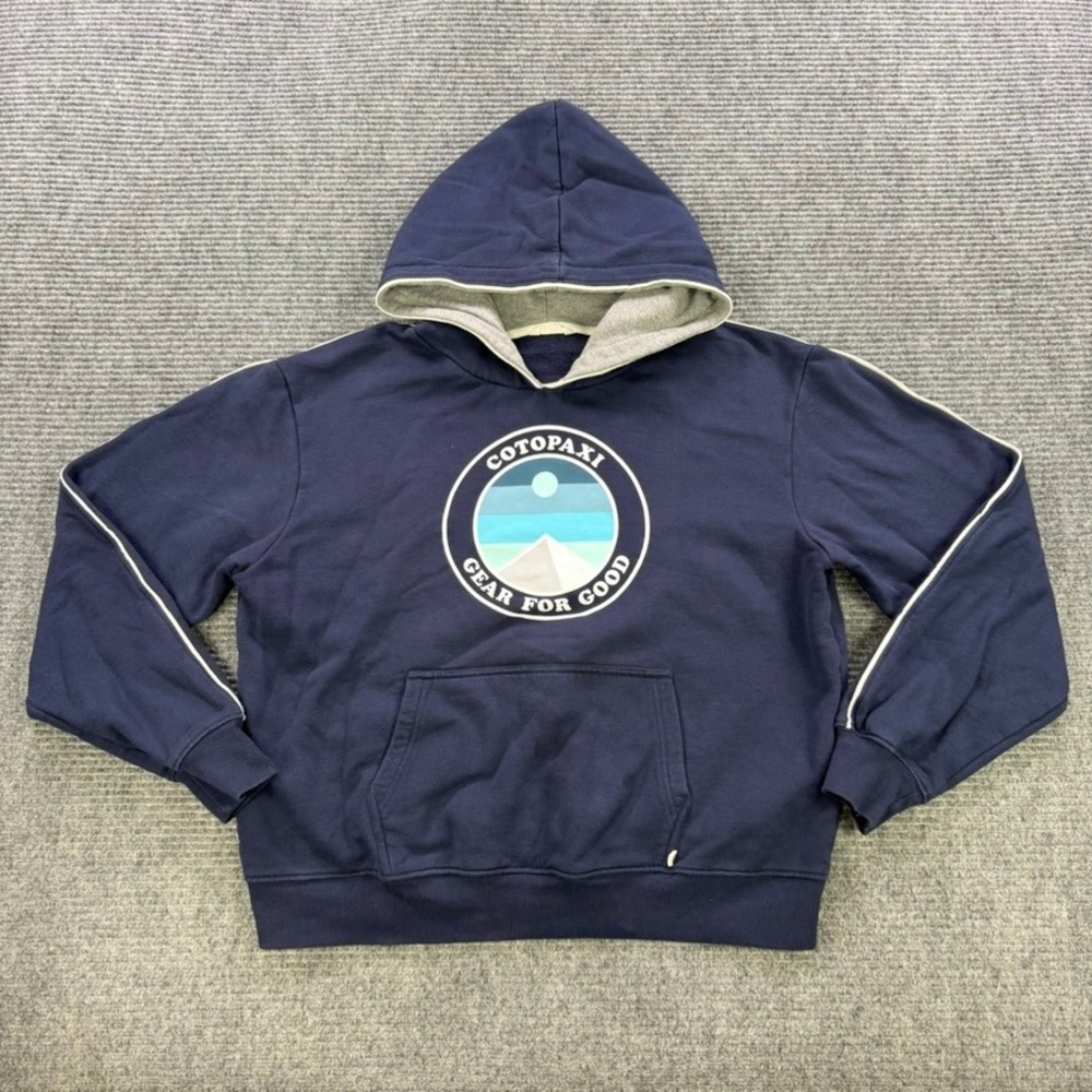 Cotopaxi Gear For Good Navy Blue Logo Hoodie Sweatshirt Womens Large Outdoors - Picture 1 of 12